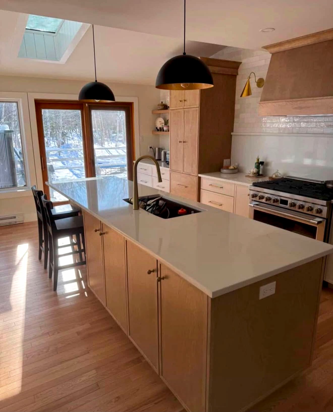 Quartz kitchen countertop installation — New Brunswick